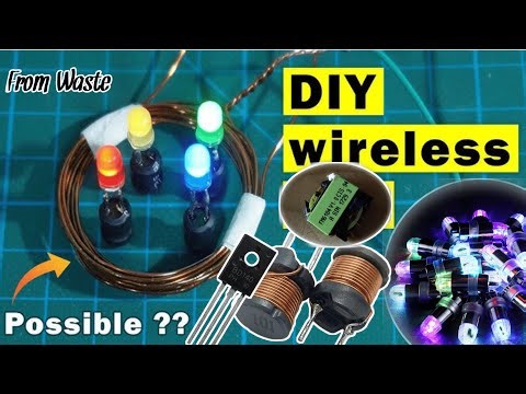 To Make a Simple Wireless LED | Wireless Power Transfer Circuit | Wireless LED Using MOSFET