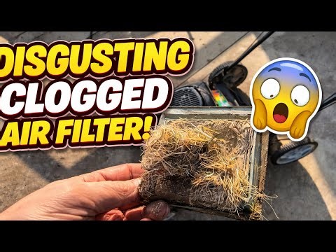 200% clogged air filter #kohler￼#smallenginerepair 