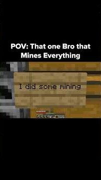 Minecraft Mine Moment