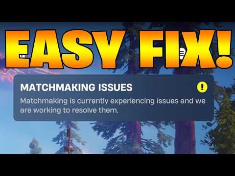 How to fix Matchmaking Issues in the lobby (Fortnite) EASY FIX & 100% WORKING!