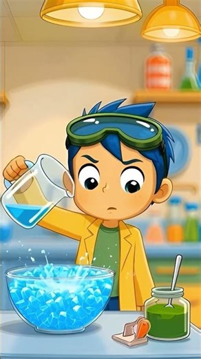 Color Stir Explosion 🌈 #minilab #shorts #science