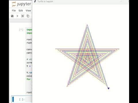 Creative Python Turtle Graphics Animation using Loops