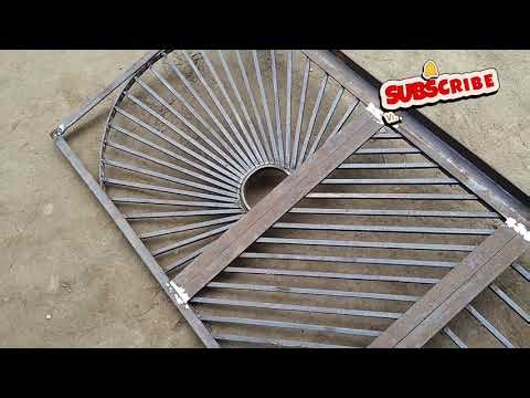 Gate ! Ms iron gate ! Single door gate ! Low budget gate ! How to make iron gate ! Simple gate !