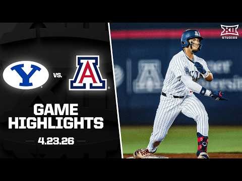 BYU vs. Arizona Highlights (4.23.26) | 2026 Big 12 Baseball