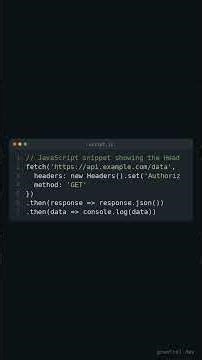Part 32: Learning Web Development Basics | Using Headers with Fetch API