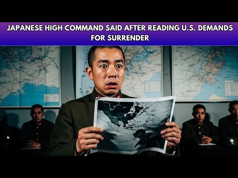 What Japanese High Command Said After Reading U.S. Demands for Surrender