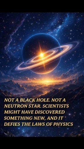 👉Scientists have uncovered a mysterious cosmic object that doesn’t fit into any known category, and the discovery has left researchers both excited and puzzled. Early observations indicate that this object is neither a black hole nor a neutron star — two of the most extreme types of objects known in space — making it one of the most unusual findings in modern astronomy. Astronomers first noticed strange signals and gravitational effects that didn’t match anything previously observed. Black hole