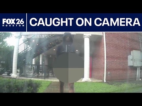 Half-naked prowler caught on camera in Houston