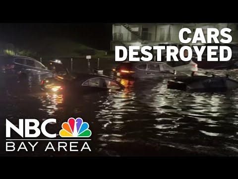 Christmas nightmare: Flash flood destroys multiple cars in San Mateo County