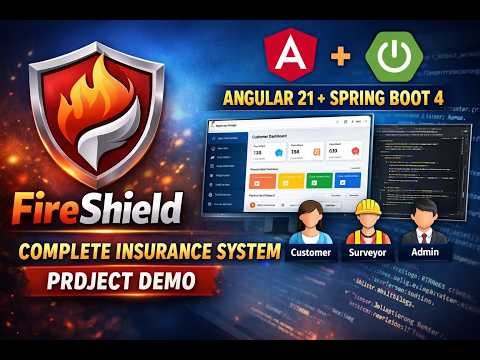FireShield 🔥 End-to-End Fire Insurance System | Angular 21 + Spring Boot 4 | Project Demo
