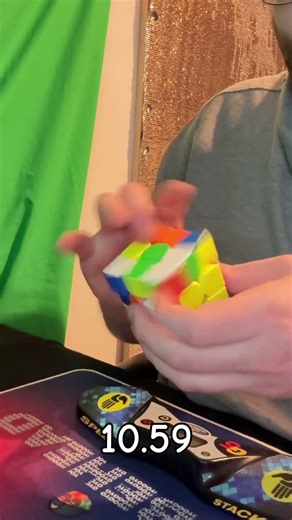 Solving a Rubik's Cube in (10.59) seconds
