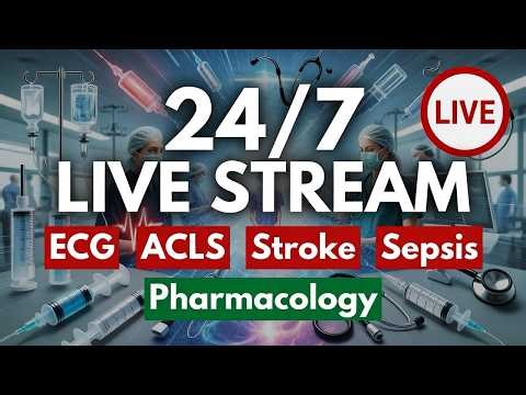 24/7 META STATION: Non-Stop Deep Dives – ECG, ACLS, Stroke, Sepsis, Pharmacology, Phlebotomy Live!
