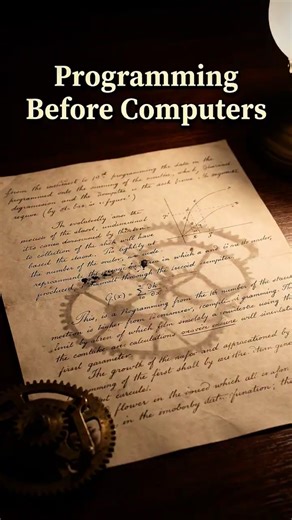 She Wrote Code 100 Years Before the Computer. #didyouknow #technology #programming #facts