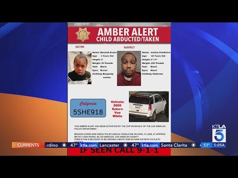 CHP issues Amber Alert after 3‑year‑old taken in Los Angeles carjacking