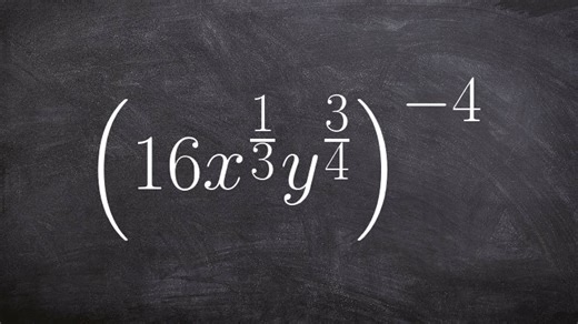 How to simplify an expression with rational powers by applying power to quotient rule