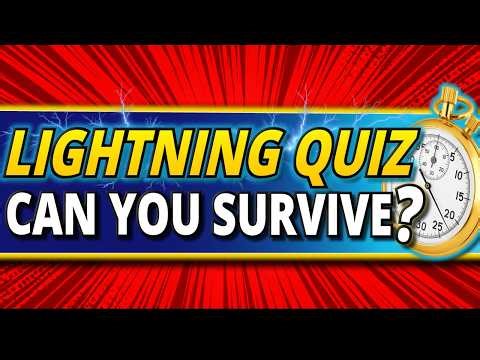 50 QUICKFIRE Quiz Questions ⚡ Can YOU Survive This LIGHTNING Quiz Round?
