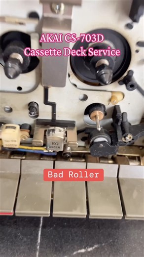 AKAI CS-703D Stereo Cassette Deck Service #akai #cassetteplayer #cassettetapes #cassettedeck
