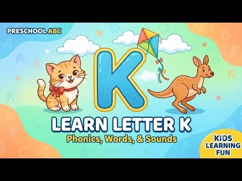 Letter K Song: Kangaroo, Kite, and Key! | ABC Alphabet for Children