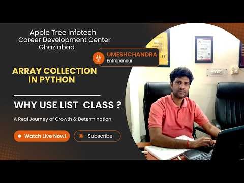 “What are Array Collections in Python? | List Collection with Examples | Umesh Sir Python class”