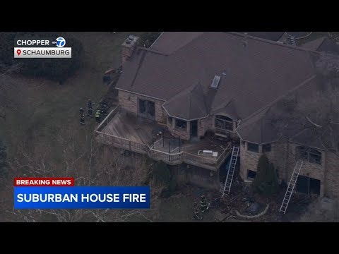 Fire breaks out at large home in Schaumburg