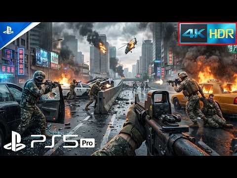 Battlefield 4 (PS5) US Army Invasion Mission – Intense Modern Warfare | 4K 60FPS