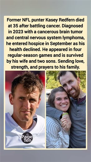 Remembering NFL punter Kasey Redfern after cancer battle #kaseyredfern #shorts