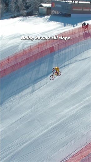 Ski slope with my bike✅