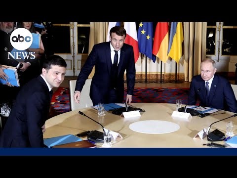 A look back at Putin and Zelenskyy's one and only face-to-face meeting in 2019