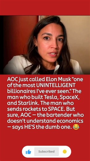 AOC Calls Elon Musk “Unintelligent” — His Response Sparks Debate 😂🇺🇸