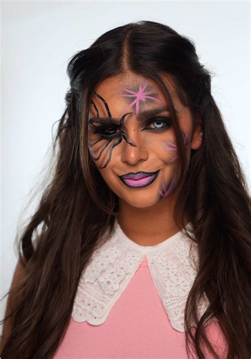 Easy Glam Spider Halloween Makeup — Step-by-Step Look