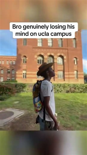 Bro genuinely losing his mind on ucla campus
