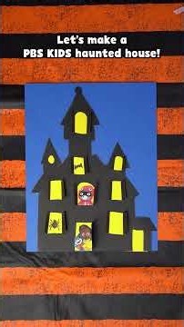 🎃🏰 DIY Haunted House Craft for Halloween! ✂️🎃 | PBS KIDS #Shorts