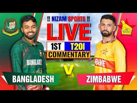 🔴Live: Bangladesh vs Zimbabwe | 1st T20I | Live Cricket Score & Commentary