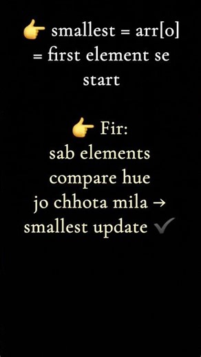 # “C Programming Day 22 | Smallest Element in Array 🔥” #