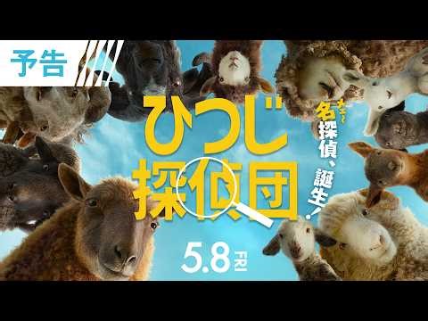 ＜🔍名(メェ～)探偵、誕生❕＞映画『ひつじ探偵団』 予告／5月8日（金）全国の映画館で公開🐏