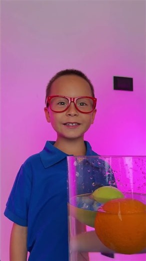🍊🥕Sink or Float? 💧 Fruit & Vegetable Science Experiment #shorts #kids