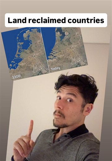 Countries that have reclaimed the most land from the sea #Travel #Edutok #FYP #YouTube