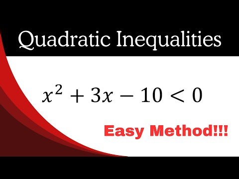Quadratic Inequalities Made EASY