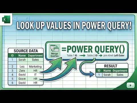 Lookup values using Power Query