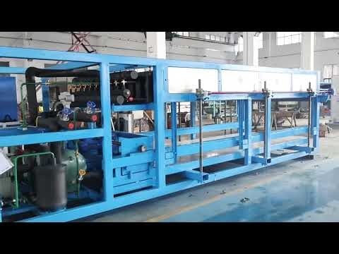 Massive Ice Production: Watch Our 9T/Day Direct Cooling Block Ice Machine at Work! ❄️🏭