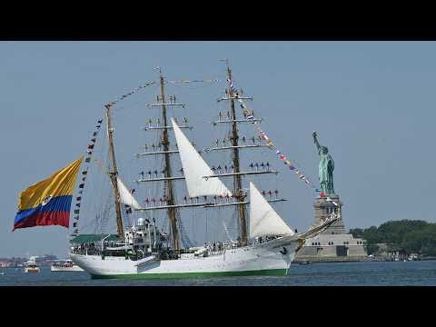 Watch Live: Tall ships sail down New York Harbor for Sail4th 250 Parade in NYC