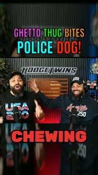 Ghetto Thug Tries BITING Police Dog! This Is Crazy!