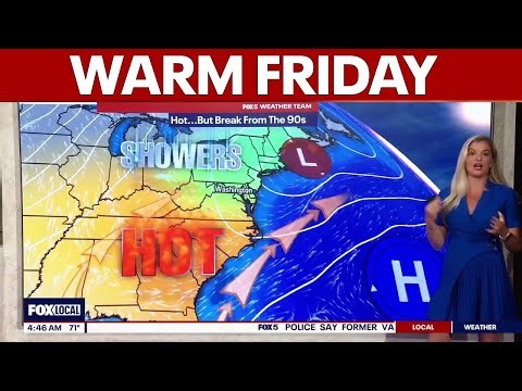 DC weather: Warm Friday with highs near 83 degrees