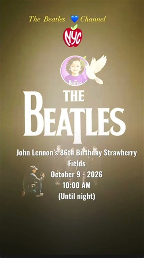 I’ll Follow the Sun 💙 John Lennon’s 86th Birthday at Strawberry Fields - NYC. See you there!