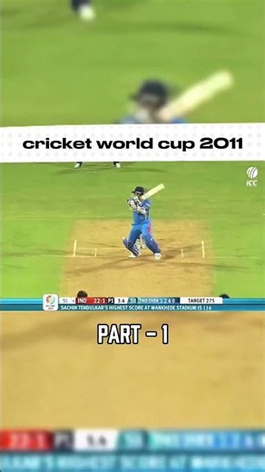 Part - 1 of 2011 world cup final #cricket #cricketlover #indiancricket