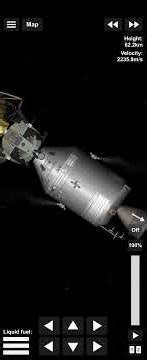 docking and getting on high orbit on the moon