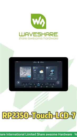 7-Inch Display with 5-Point Touch, Dual ARM & RISC-V Processor,Rich I/O: CAN, RS485, Sensor, I2C