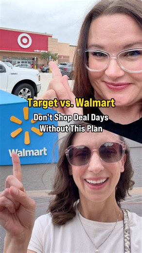 Target vs Walmart: who has the better deals this week? 🎯🛒 Target Circle Deal Days (Oct. 6–7) and Walmart Deals (Oct. 5–11) are BOTH going head to head with Amazon's October sale, so we shopped both stores to find you the best savings on clothes, home goods, toys, groceries, Halloween, and early Christmas gifts 🎄🎃 Here's where to shop for what 👇 🎯 Target: clothing, toys, holiday decor, beauty and skincare 🛒 Walmart: home goods and kitchen, groceries, Halloween decor and candy Only 11 weeks
