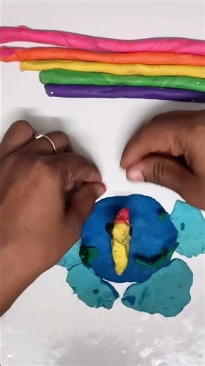 Clay Modelling Pond Duck Scenery 🦆 | Easy Kids Craft | Nature Clay Art Tutorial | DIY Pond Scene
