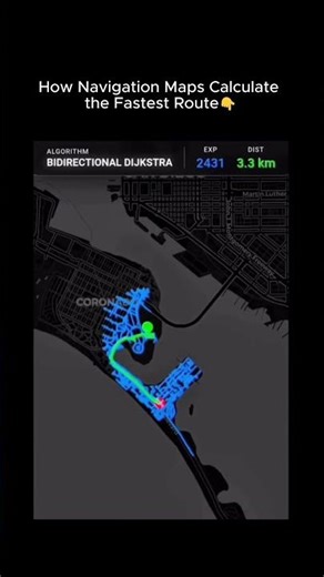 How Navigation Apps Find the Shortest Path